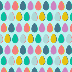 seamless pattern with easter eggs