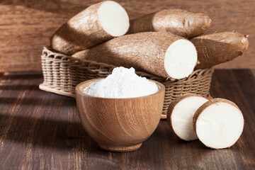 Organic raw Cassava Root Starch - Manihot esculenta.