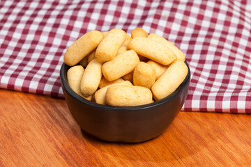 Traditional Colombian gastronomy of achiras del huila snacks.