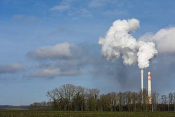 usine pollution environnement carbone fumee