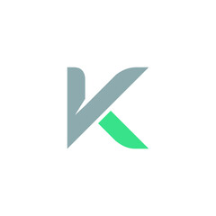 K logo design with geometry