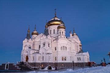Fototapeta na wymiar Holy Cross Cathedral. Belaya Gora
