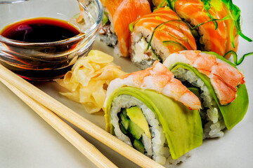 Japanese seafood sushi