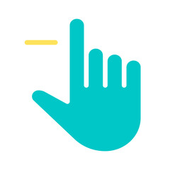 Swipe with finger icon