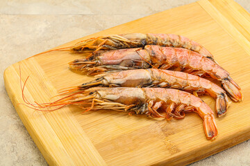 Tasty big Langoustine over the board