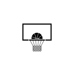 Basketball icon isolated on white background