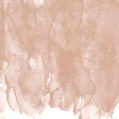Fototapeta premium Creamy ink and watercolor texture on white paper background. Paint leaks and decalcomania effects. Hand-painted gouache abstract image. Mess on the canvas.