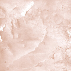 Creamy ink and watercolor texture on white paper background. Paint leaks and decalcomania effects. Hand-painted gouache abstract image. Mess on the canvas.