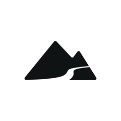 Mountain icon vector