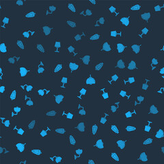 Set Garden light lamp, Table, Chandelier and Wall or sconce on seamless pattern. Vector.