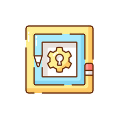 Taking on challenges RGB color icon. Creative thinking. Creativity development. Brainstorming. Innovative method of decision making. Making creative solutions. Isolated vector illustration