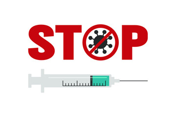 Stop coronavirus vector quarantine poster. Pandemic corona virus prevention illustration warning. isolated in white background.