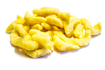 Spaetzle isolated on white background