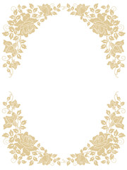 invitation card with  roses 