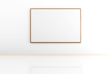 Blank Picture frame in a empty room