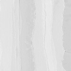 White torn paper collage close-up. Texture made from various paper and cardboard parts. Damaged old paper background. Vintage blank wallpaper. Material design backdrop.