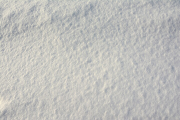 Texture of snow illuminated by the solar rays