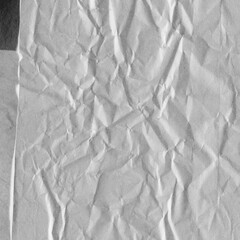 White torn paper collage close-up. Texture made from various paper and cardboard parts. Damaged old paper background. Vintage blank wallpaper. Material design backdrop.