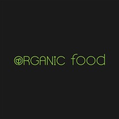 Organic food flat vector icon. Healthy food vector sign