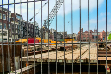 Construction site in Amsterdam