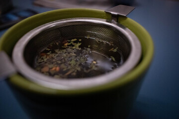 Tasse de Thé avec jeu de lumière