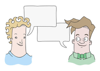 Talking character draw