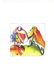 Image of inhabitants of space and other planets.Fictional characters, fantastic people,fairy animals and objects that come to life