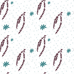 seamless simple  floral pattern