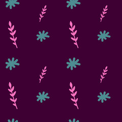 seamless simple floral pattern