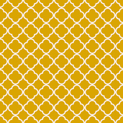 geometric seamless pattern with quatrefoil