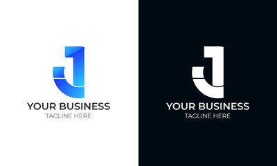 initial letter logo J inside circle shape, Ji, lower case  monogram letters