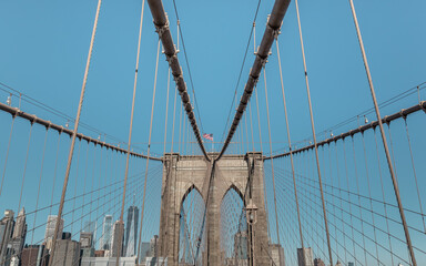 New York in February Brookly Bridge
