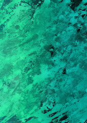 Colorful ink and watercolor texture on white paper background. Gradient paint strokes and decalcomania effect. Hand-painted gouache abstract image. Mess on the canvas.