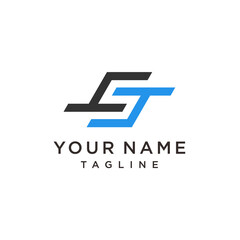 letter ts logo design vector illustration template, letter t and s logo vector, combination creative logo.