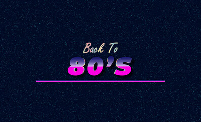 80's text effect