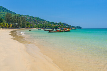 Fototapeta na wymiar Kamala beach on Phuket island in Thailand