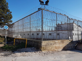 gail prison outside wires safety protection windows in ioannina greece