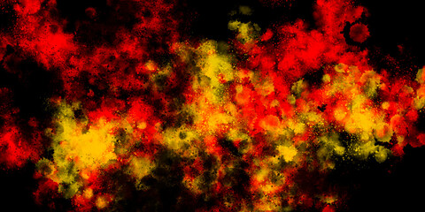 warme atmosph&auml;rische farbwolken explosion cosmos splash hintergrund flyer vorlage grunge
