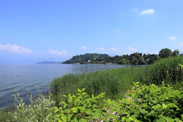 Fototapeta na wymiar Lago Maggiore in Italia