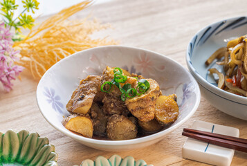 菊芋の胡麻和えときんぴら