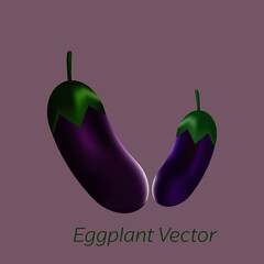 
Eggplant Vector Graphic Design