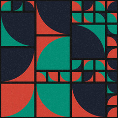 Fototapeta premium Abstract Geometric Pattern generative computational art illustration