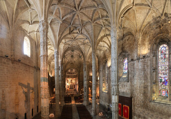 Fototapeta premium Portugal Lisboa Interior of Catolic Cafedral