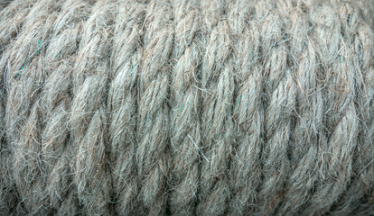 The texture of thick brown twine