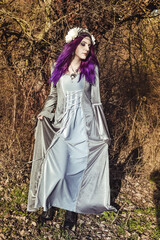 Fairy with purple hair