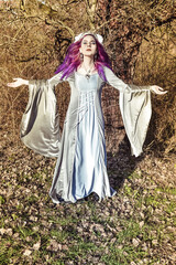 Fairy with purple hair