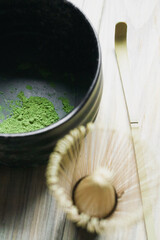 Organic matcha tea, Traditional Bamboo Whisk