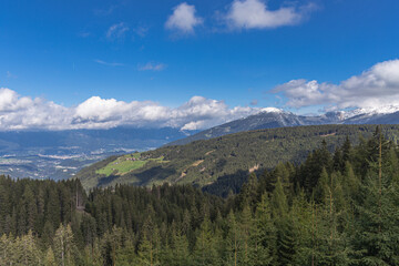 Fototapeta na wymiar Hike on the Serles in the Stubai Valley in Austria