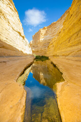 Ein Avdat or Ein Ovdat is a canyon in the Negev Desert of Israel