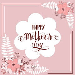 Happy Mothers day background. Perfect for greeting card. 